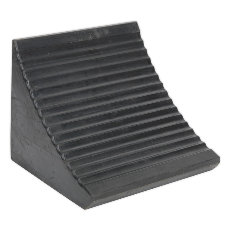 Heavy-Duty Rubber Wheel Chock - Single - WC12