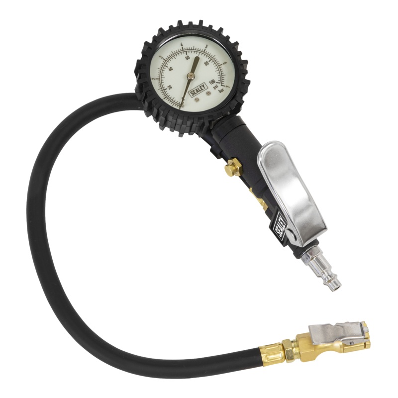 Tyre Inflator with Clip-On Connector - SA399