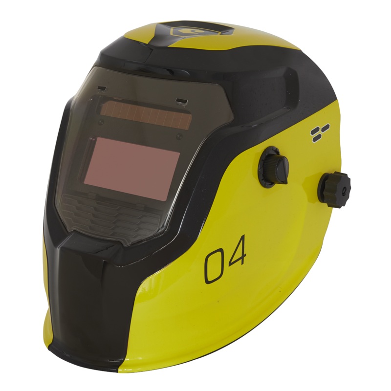 Auto Darkening Welding Helmet - Shade 9-13 - Yellow - PWH4