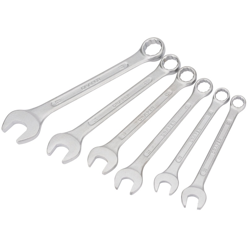 Draper Redline Metric Combination Spanner Set, 10 - 17mm (6 Piece) - RL-8231/6/MM
