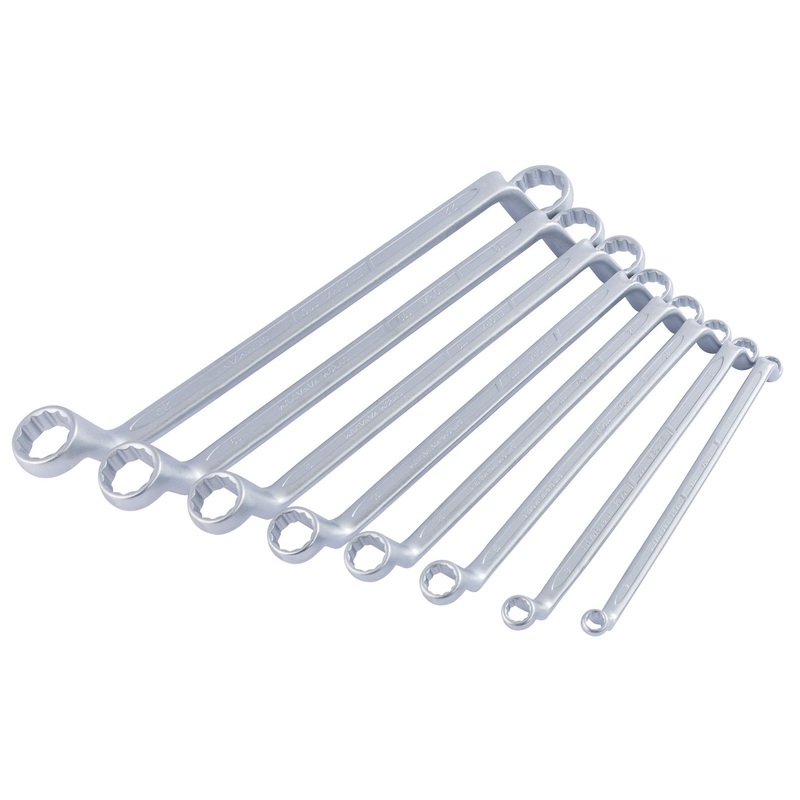 Draper Deep Crank Metric Ring Spanner Set (8 Piece) - 110S 8M